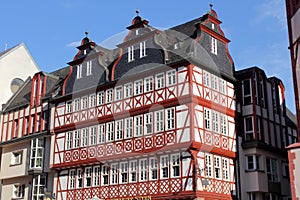 Half-timbered houses in Frankfurt photo