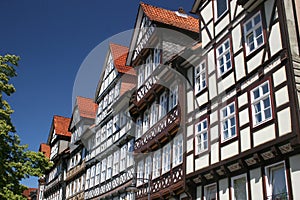 Half timbered houses in Hann MÃÂ¼nden photo