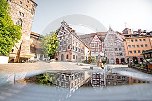 Half-timbered houses in Nurnberg, Germany photo