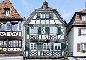 Half-timbered houses in Obernai, Alsace, France