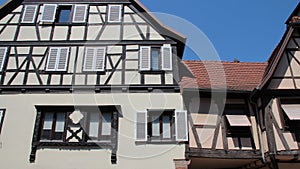 half-timbered houses - obernai - france