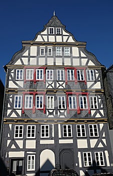 Half-timbered houses in the old town of Herborn