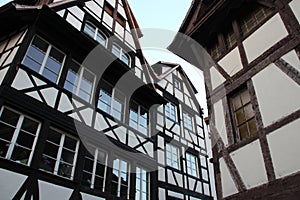 half-timbered houses at the \