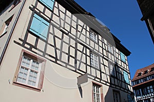 half-timbered houses at the \