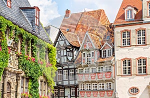 Half-timbered houses in Quedlinburg, Germany