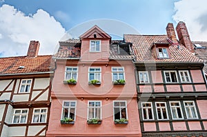Half-timbered houses in Quedlinburg, Germany