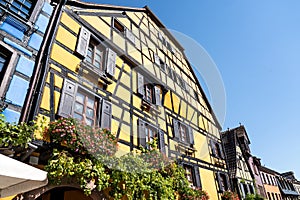 Half-timbered houses in Riquewihr, Alsace, France