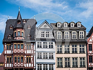 Half Timbered Houses on the  Roemerberg in Frankfurt, Germany photo