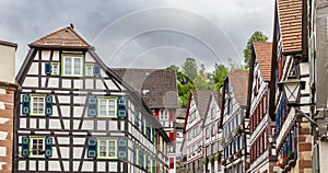 Half-timbered houses in Schiltach in the Black Forest