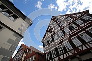 Half-timbered old house in Tubingen, Germany