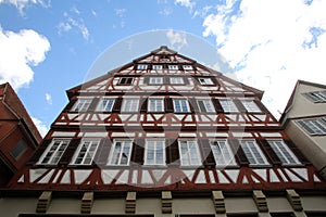 Half-timbered old house in Tubingen, Germany