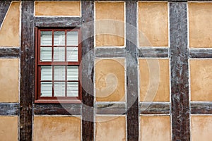 Half-Timbered Wall and Window