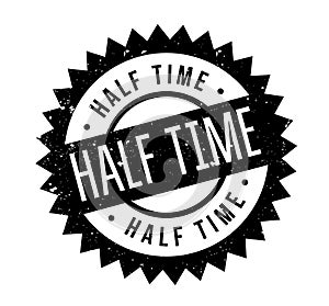 Half Time rubber stamp