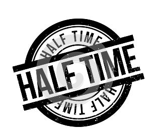 Half Time rubber stamp