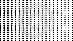Half tone of many dots, computer generated abstract background, 3D render