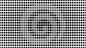 Half tone of many dots, computer generated abstract background, 3D render backdrop with optical illusion effect