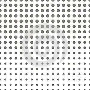 Half tone monochrome round geometry gradient background