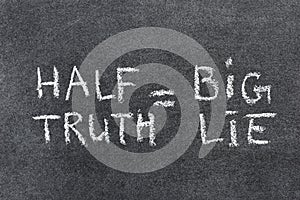 Half truth