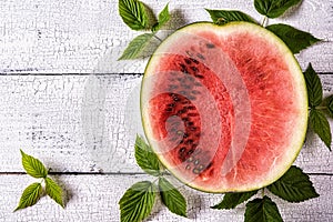 Half of watermelon background