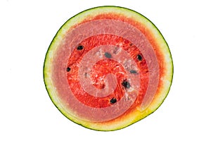 Half of watermelon isolated on white background