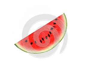 Half of watermelon isolated on white background