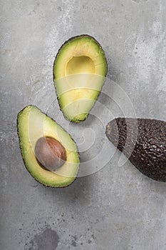 Half and whole Avocado