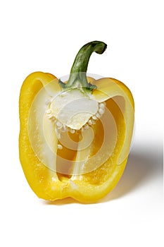 Half yellow bell pepper