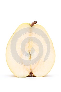 Half of yellow pear