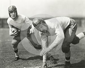 Halfback running play