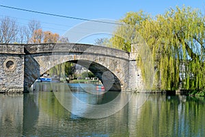 Halfpenny Bridge across the River Thames at Lechlade, Gloucestershire, England