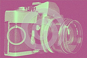 halft one analogue camera vintage print 35mm