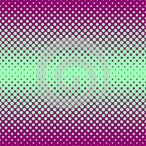 Halftone abstract background in green and compliment colors