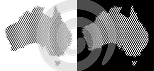 Halftone Australia Map