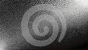 Halftone background, monochrome printing, raster, abstract vector