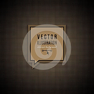 Halftone banner, abstract geometric background Vector hipster style gesign frame