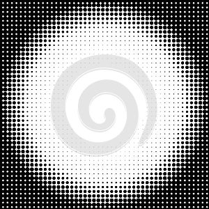 Halftone circle background