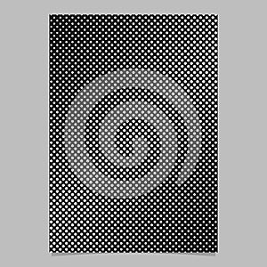 Halftone circle pattern background page design