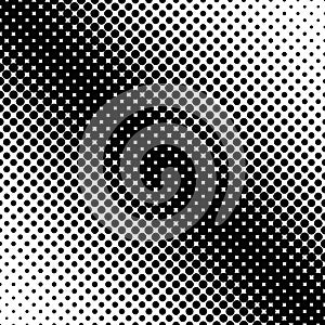 Halftone circle pattern background template - abstract vector graphic