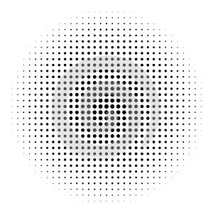 Halftone circles, halftone dot pattern