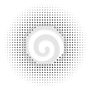 Halftone circles, halftone dot pattern