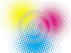 Halftone colorful background