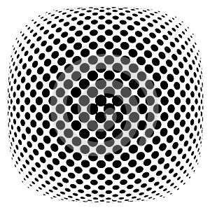 Halftone design elements. Vector halftone circles. Dot pattern