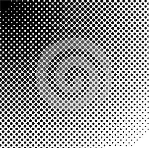 Halftone design elements. Vector halftone gradient. Dot pattern