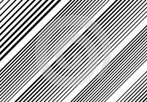 Halftone diagonal, oblique, slanting parallel and random lines,stripes pattern and background.Lines vector illustrations. Streaks photo