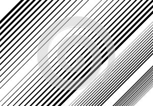 Halftone diagonal, oblique, slanting parallel and random lines,stripes pattern and background.Lines vector illustrations. Streaks photo