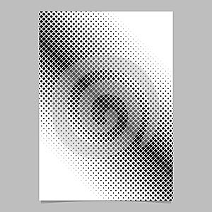 Halftone diagonal square pattern background brochure design - graphic design with diagonal squares