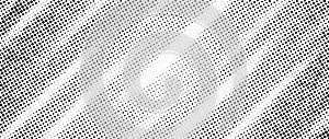 Halftone diagonal stripe texture. White and black oblique faded gradient. Grunge slanted line grit background. Abstract