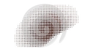 Halftone dot gradient pattern, abstract texture, retro print effect, vector design Generative AI