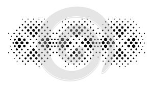 Halftone Dot Gradient Pattern, Abstract Vector Texture, vector design Generative AI