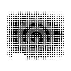 Halftone Dot Pattern, Abstract Texture Vector Graphic, vector design Generative AI